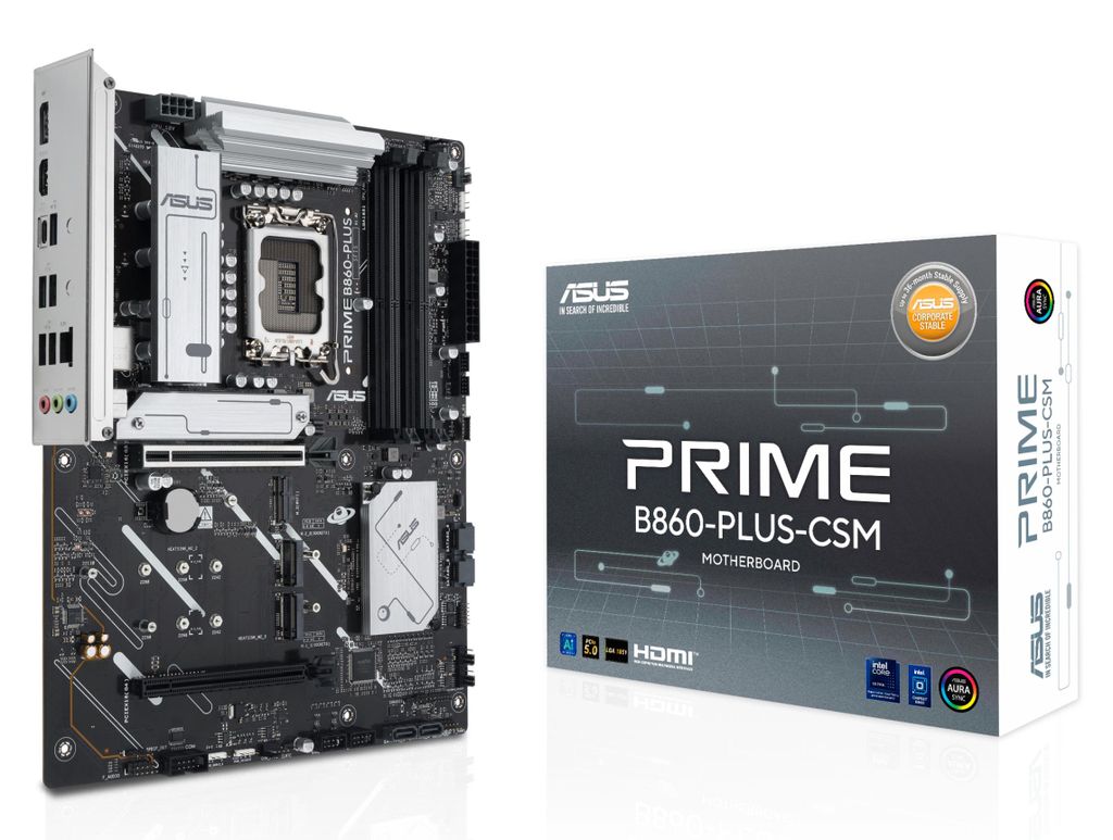 ASUS PRIME B860-PLUS-CSM, Intel, LGA 1851 (Socket V1), Produktbild 