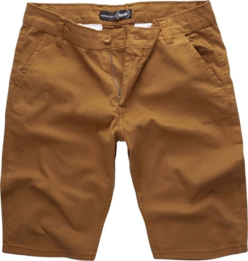 Tazzio Herren Chino Shorts 20549 (Camel, W42)
