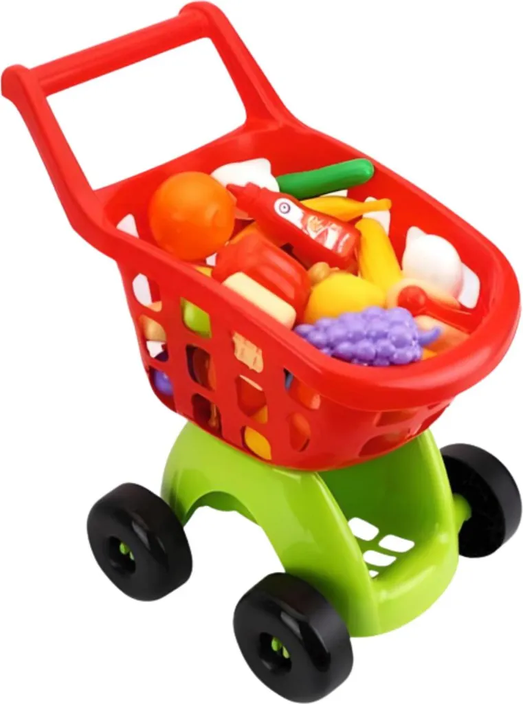 Chariot de supermarché ergonomique avec tapis brosse de propreté bas - 3