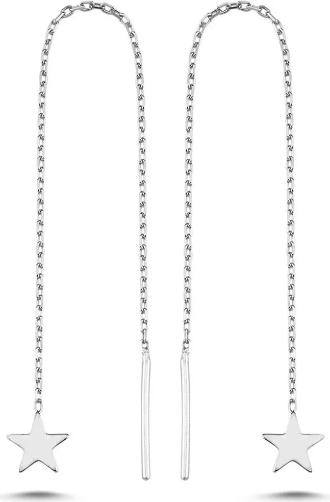 Bijoux d'oreilles étoiles en argent pour un look quotidien discret