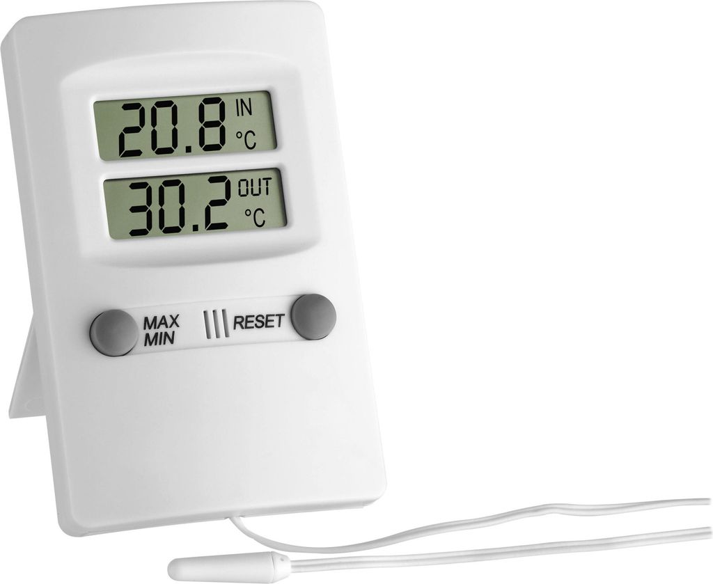 Tfa Digitales Innen-Außen-Thermometer Weiß (30.1009)