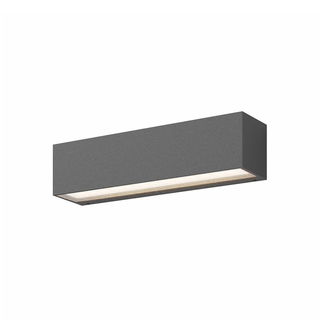 Lucande LED-Wandleuchte Lengo, 25cm anthrazit, up/down 3000K