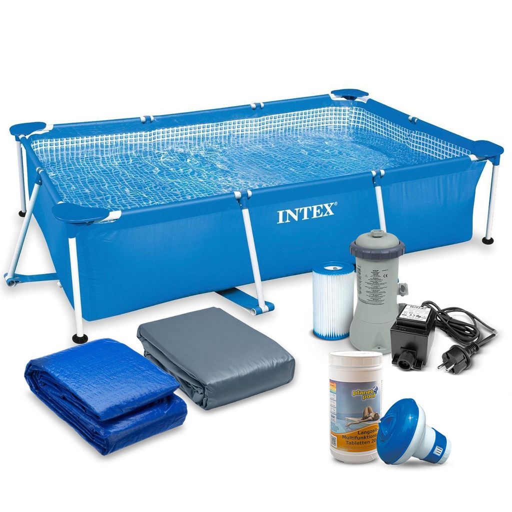 INTEX 7 in 1 Gartenpool Frame Pool Schwimmbecken mit Produktbild 