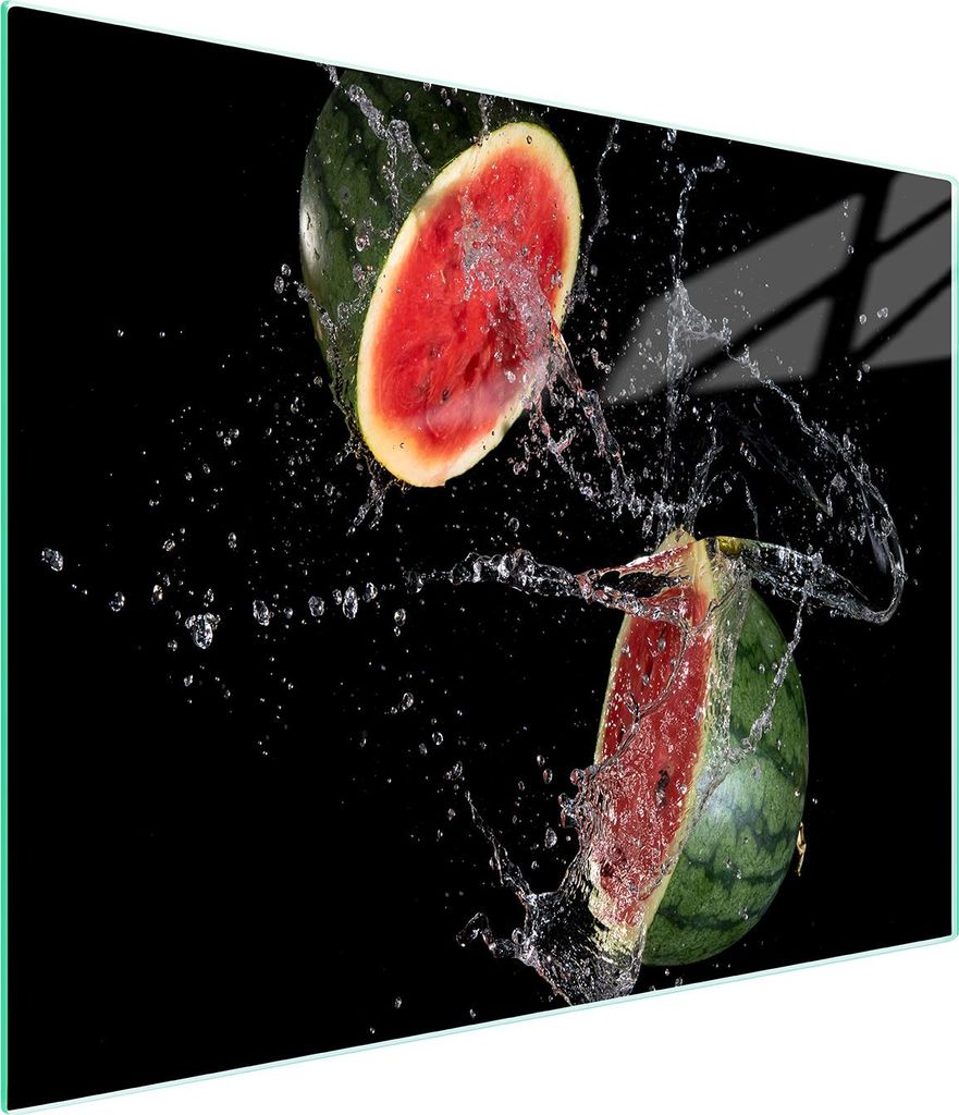 Glasschneidebrett 52x30 Wassermelone