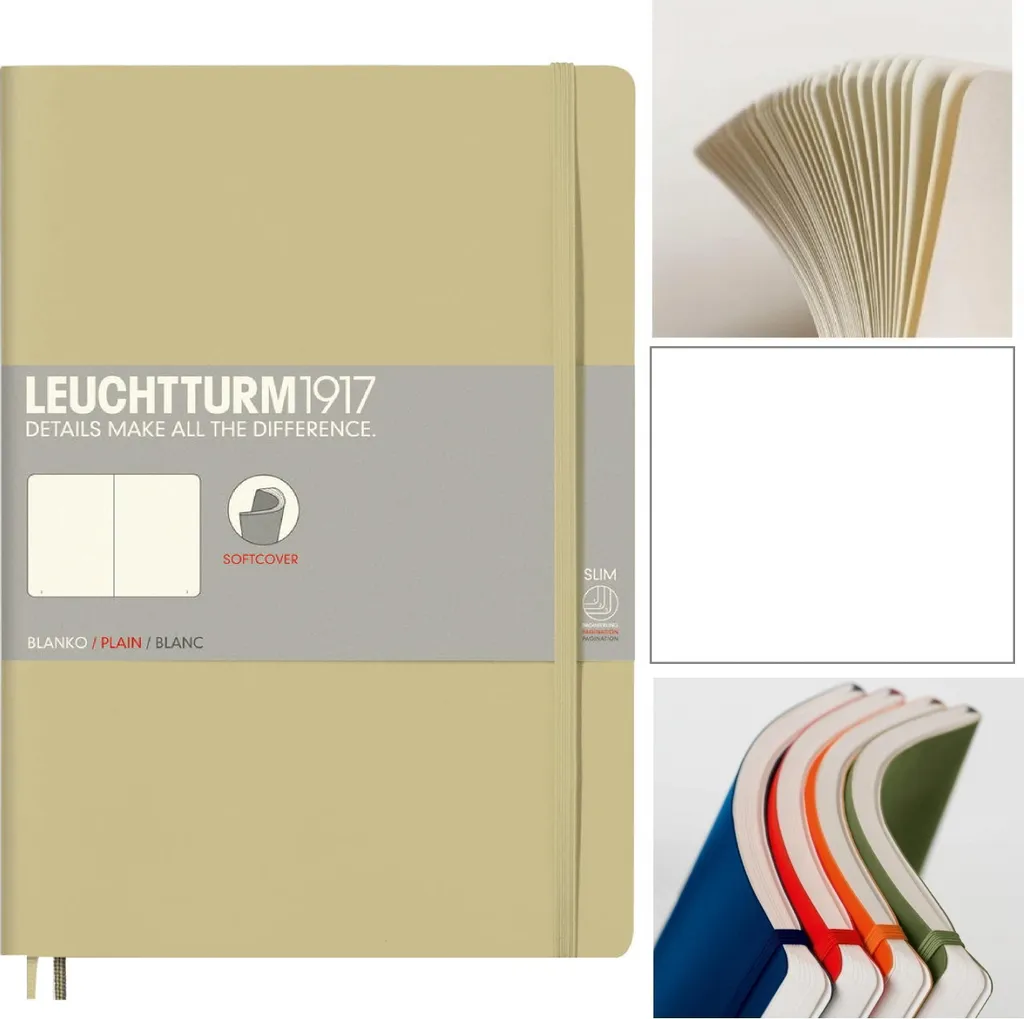 Carnet B5 LEUCHTTURM1917 Sable Softcover - Pages Numérotées et Index