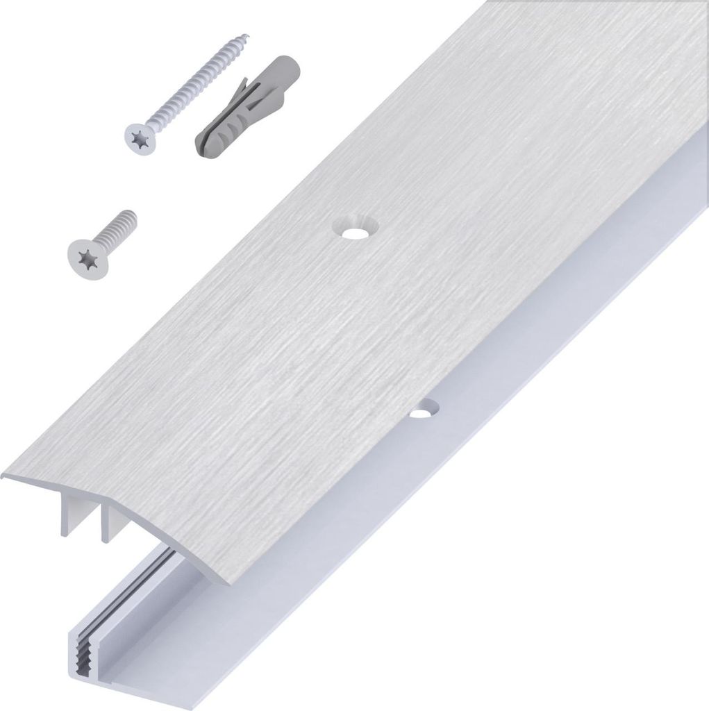 alfer Niveauausgleichs- Träger-Profil 1 m, 45 x 7 - 15 mm grau