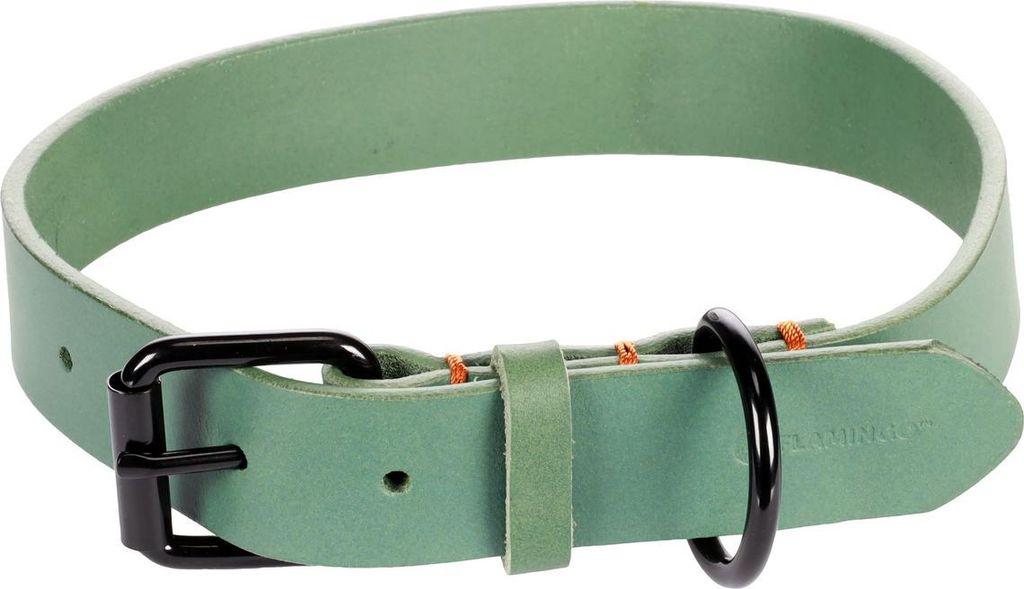 Flamingo Halsband Leano grün, Maße: 47 - 57 cm / 30 mm