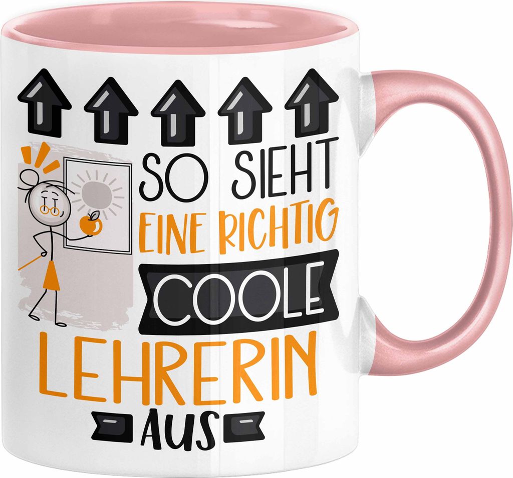 Lehrerin Geschenk Tasse Lustig Geschenkidee für Lehrerin Geburtstag So Sieht Eine Richtig Coole Lehrerin Aus Frauen Spruch Abschiedsgeschenk Absch...