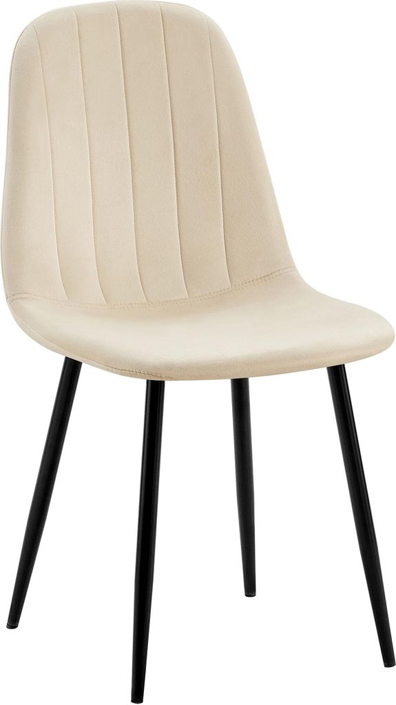 Esszimmerstuhl HLO-CP112 Samt creme