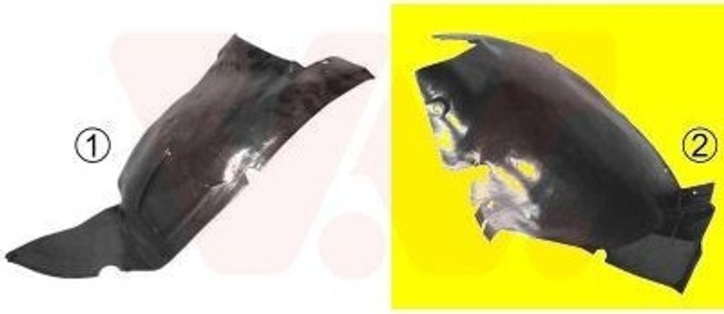 VAN WEZEL 4028436 - OE 7136J6 Radhausschale, vorne rechts für 206 (2A/C), 206 SW (2E/K)