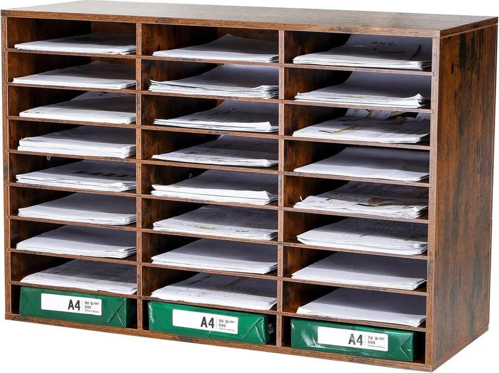 Étagère de bureau pour trier le courrier et ranger les dossiers de taille A4
