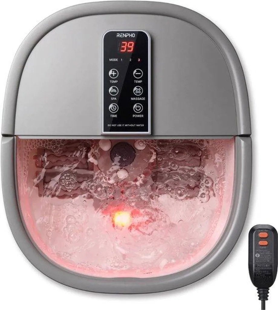Soulager pieds gonflés et douloureux avec ce bain de massage chaud