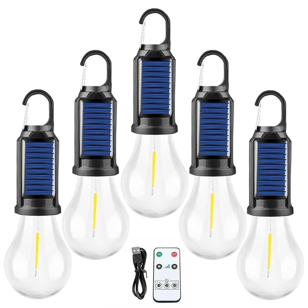 5pcs  wiederaufladbare Campinglampen, hängende Zeltlampen Produktbild 