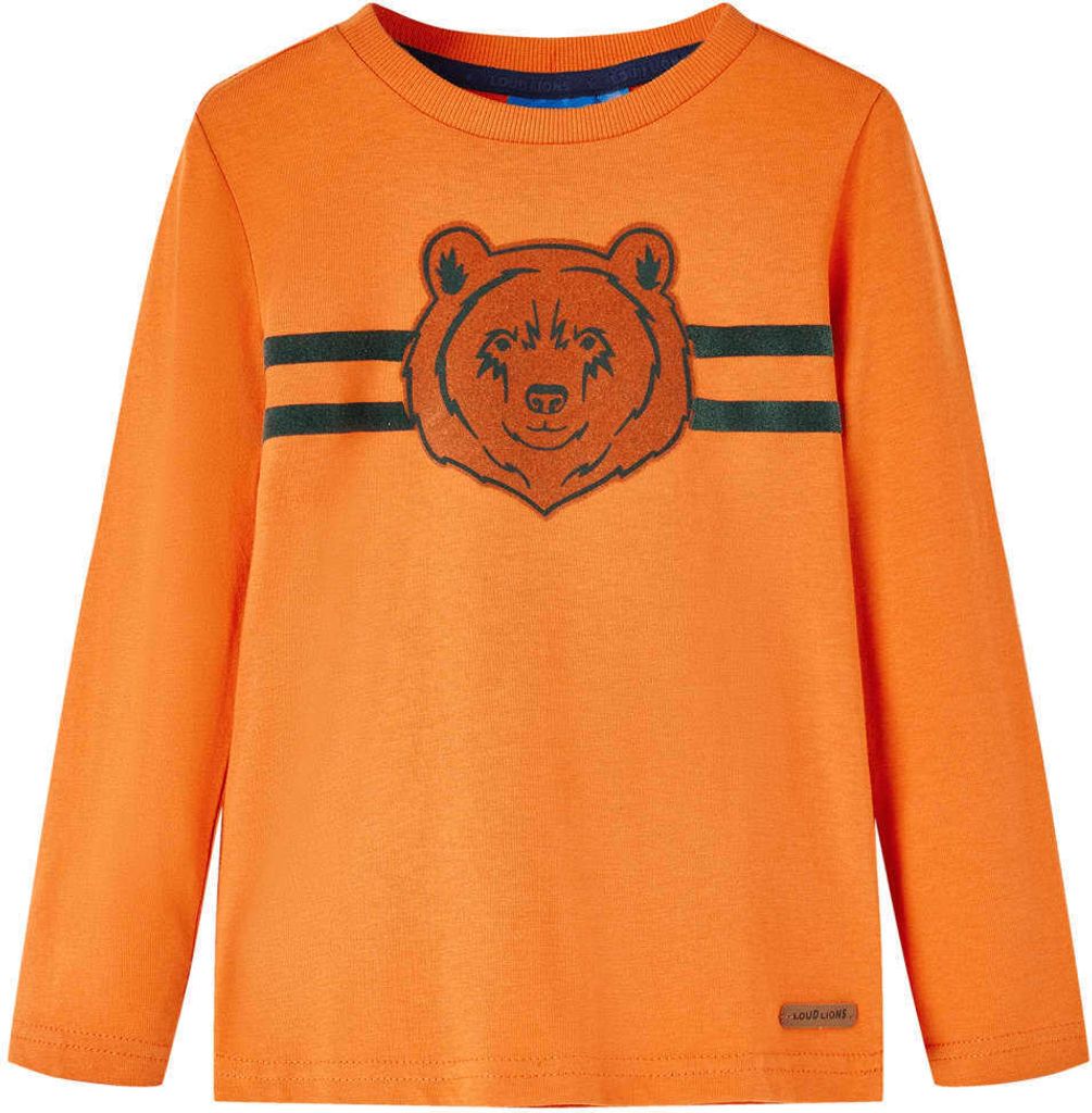 Kinder-Langarmshirt Dunkelorange 116