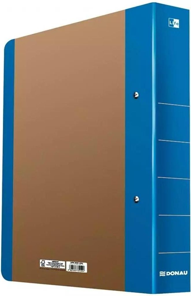 DONAU Life Ringbuch 2-Ringe blau 3,0 cm