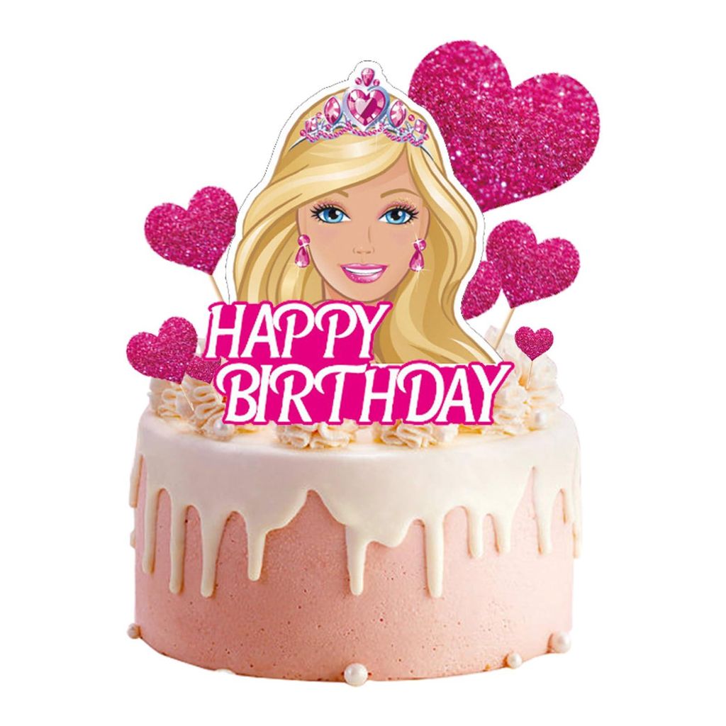 9 Stück Tortendeko Set, Prinzessin Cake Topper, Happy Produktbild 