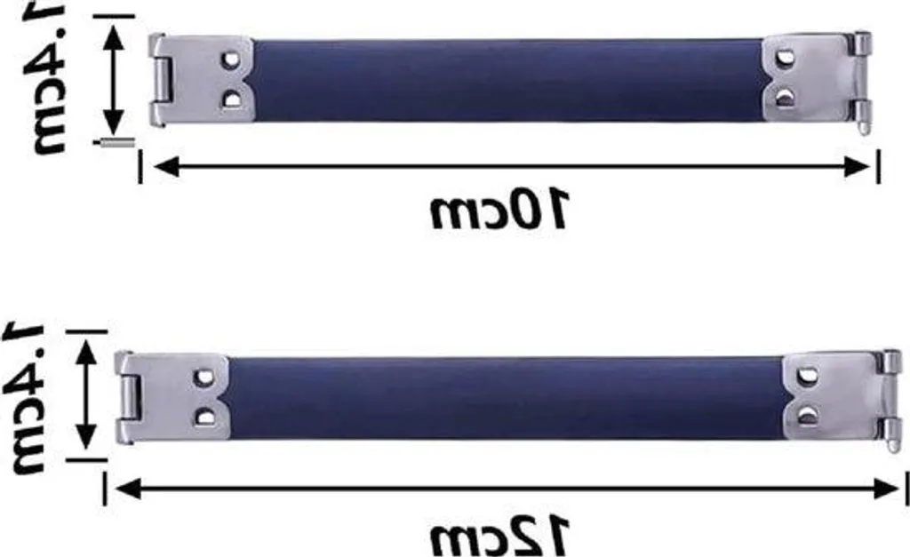 Fermetures Flex-Zak métalliques - Charnières flexibles 10 et 12 cm