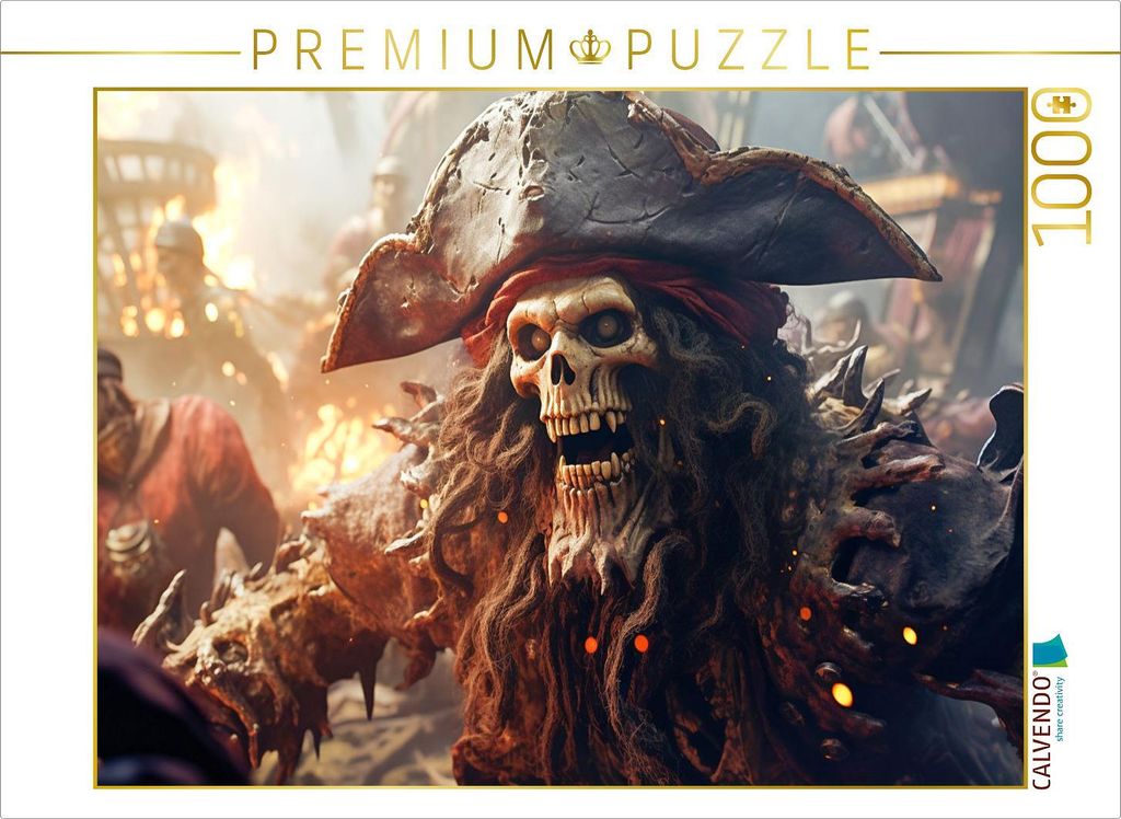 CALVENDO Puzzle Ein Motiv aus dem Kalender Das Piratenschiff - Willkommen in der Welt der Geister | 1000 Teile Lege-Größe 64x48cm Foto-Puzzle fü...