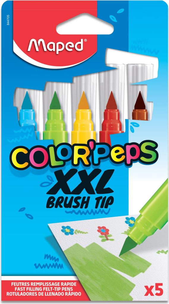 Maped - Crayons-feutres pinceau COLOR'PEPS JUMBO BRUSH à Image du produit 