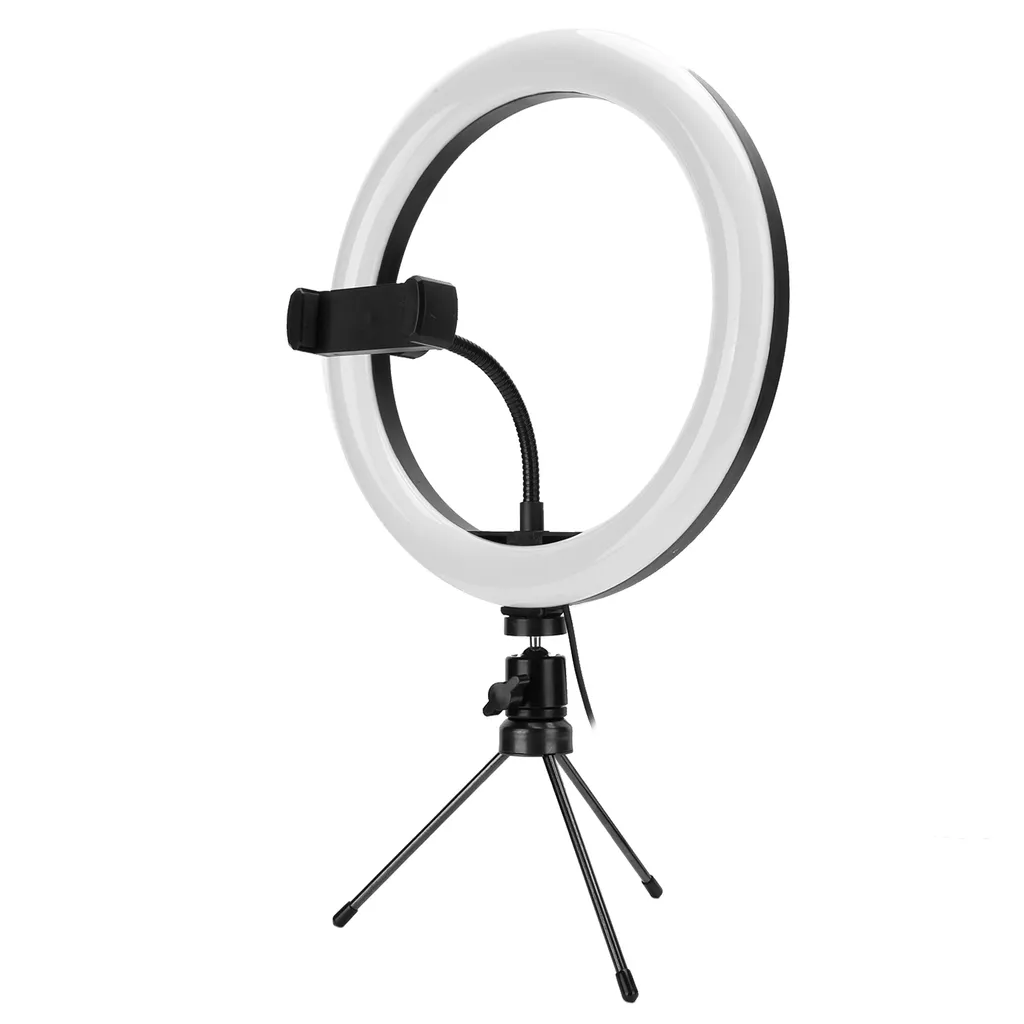 Kit Luce ad Anello LED USB per Videoconferenze - 10" con Stand - 2
