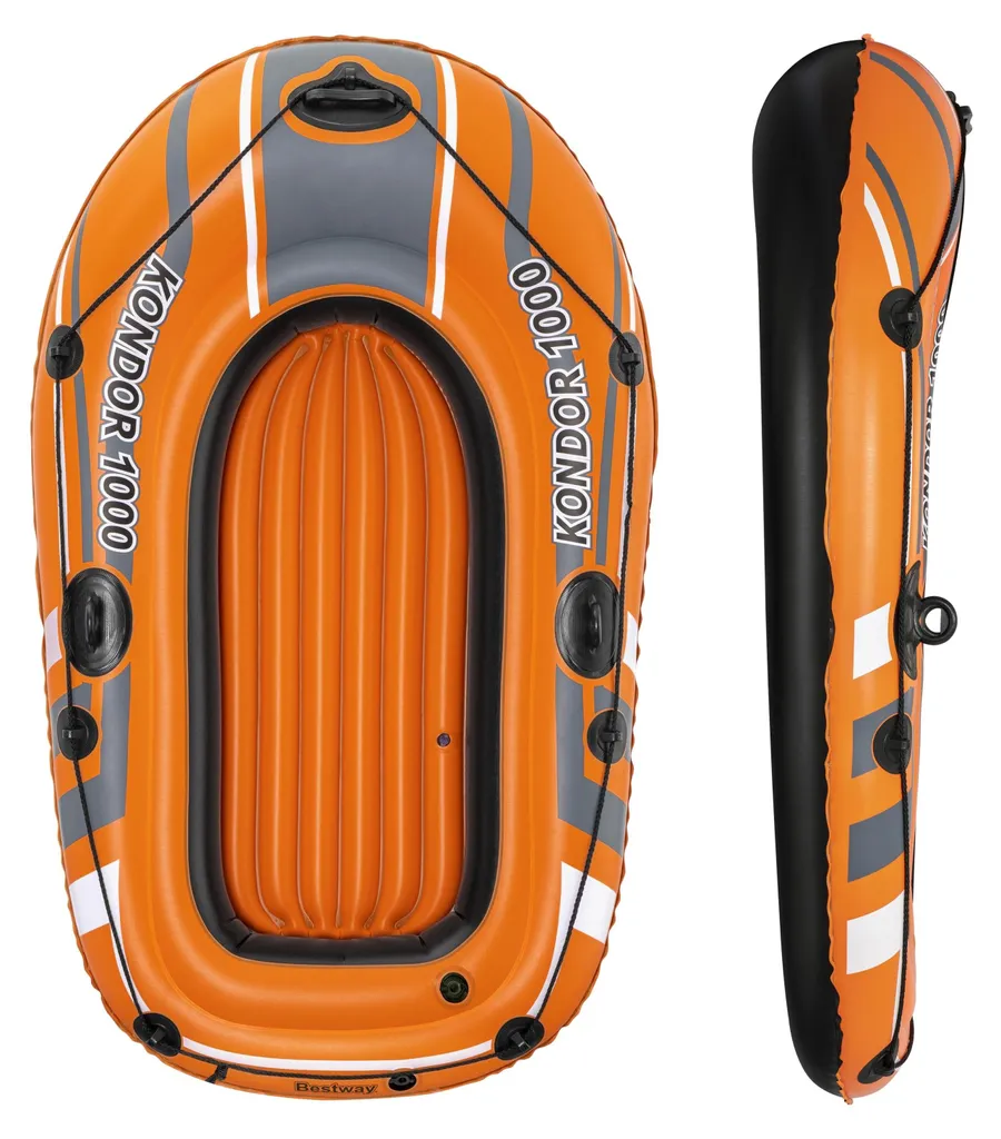 Bateau gonflable robuste 155x93cm avec valves sécurité et PVC épais - 17