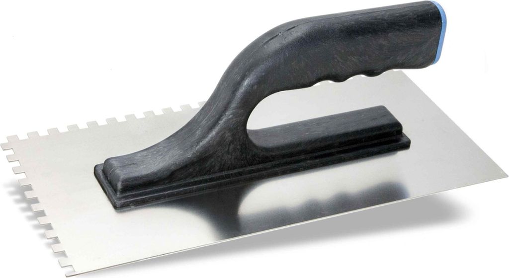 Zahnkelle Zahnspachtel Glättekelle Kleberspachtel 270x130 mm Kelle 4x4 mm