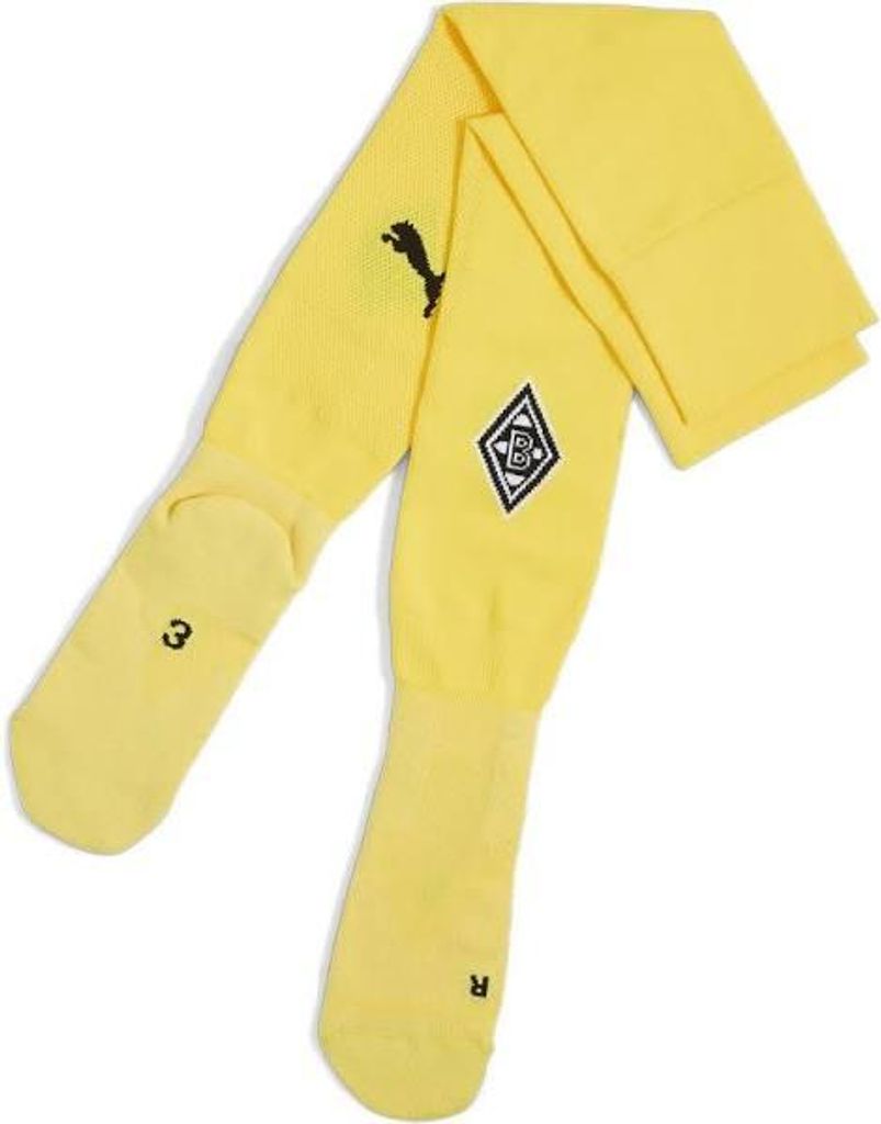 Puma BMG Men 22/23 Socks YELLOW ALERT-PUMA BLACK 2