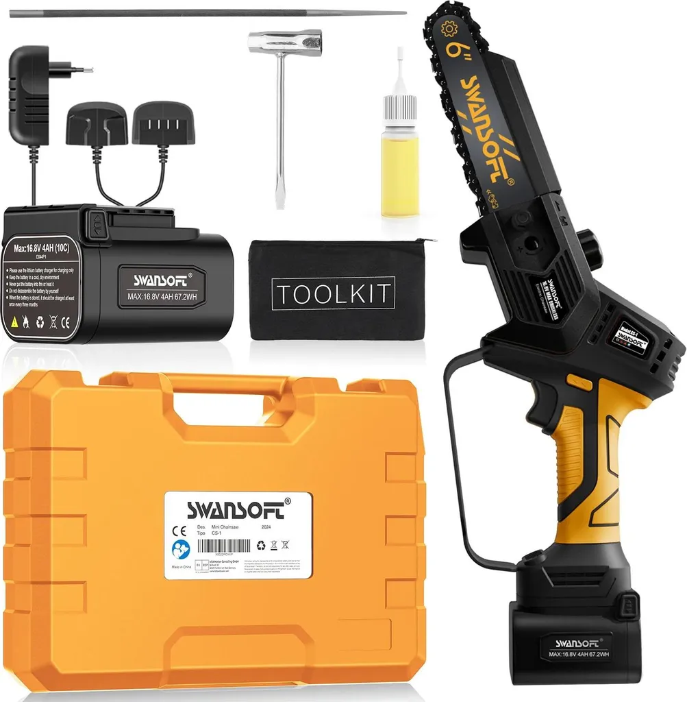 Tronçonneuse sans fil CS-1 Y avec moteur brushless et 2 batteries Li-ion