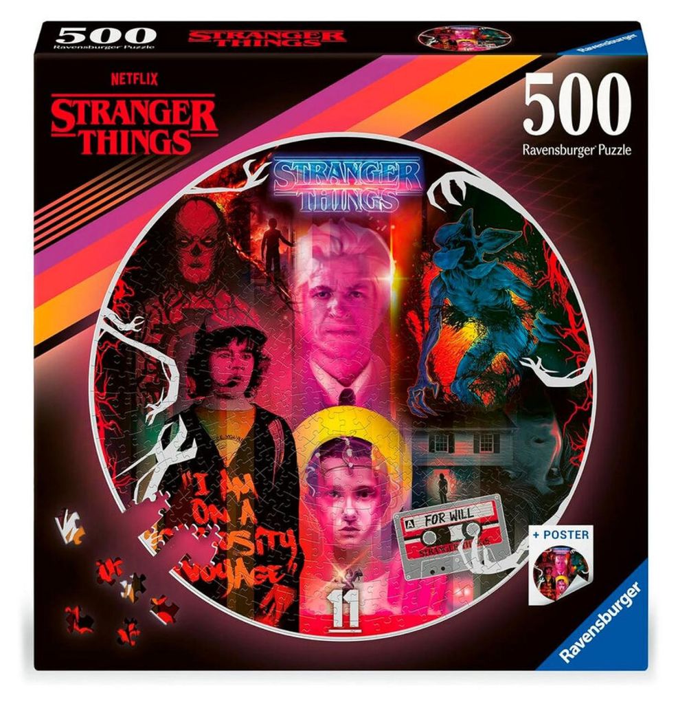 Puzzle rotondo di Stranger Things Gli amici non mentono Immagine del prodotto 