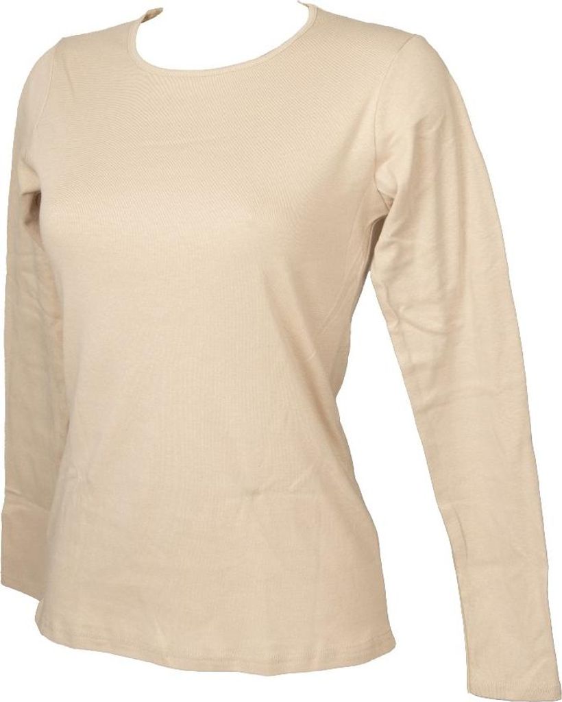 Damen Rundhalspullover RAGNO Langarm aus warmer und weicher Baumwolle Artikel D274AB BIO ML GIRO, 6-SESTA (EU XL - F 5 - USA L - GB 38), Cotone 100%