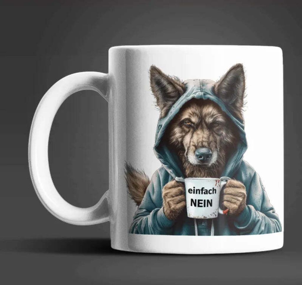 Hund Schäferhund witzige Keramik Kaffeetasse Teetasse Tasse Geschenke
