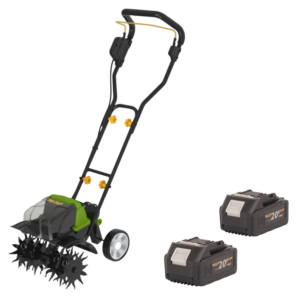 Procraft CT20/2bb Akku Kultivator 40 V ( 2x 20 V ) 360 mm Brushless + 2x Akku 4,0 Ah - ohne Ladegerät