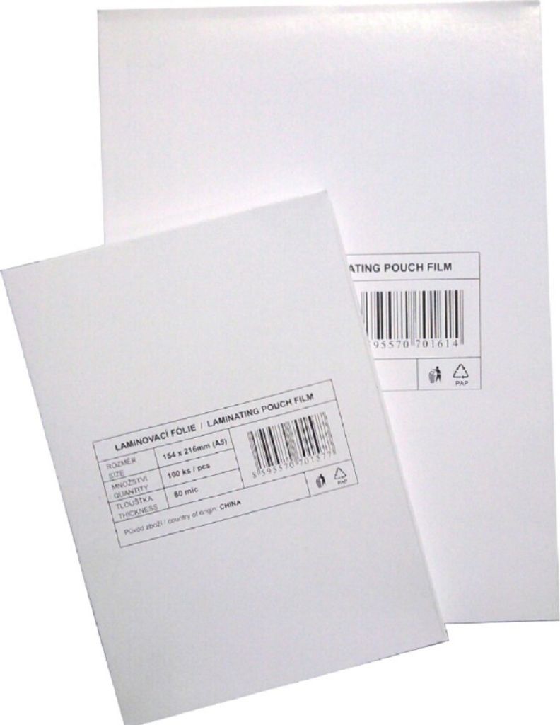 Laminierte Folie Pe Blatt A4 100 Mic Stand Glänzend Anti-Shine