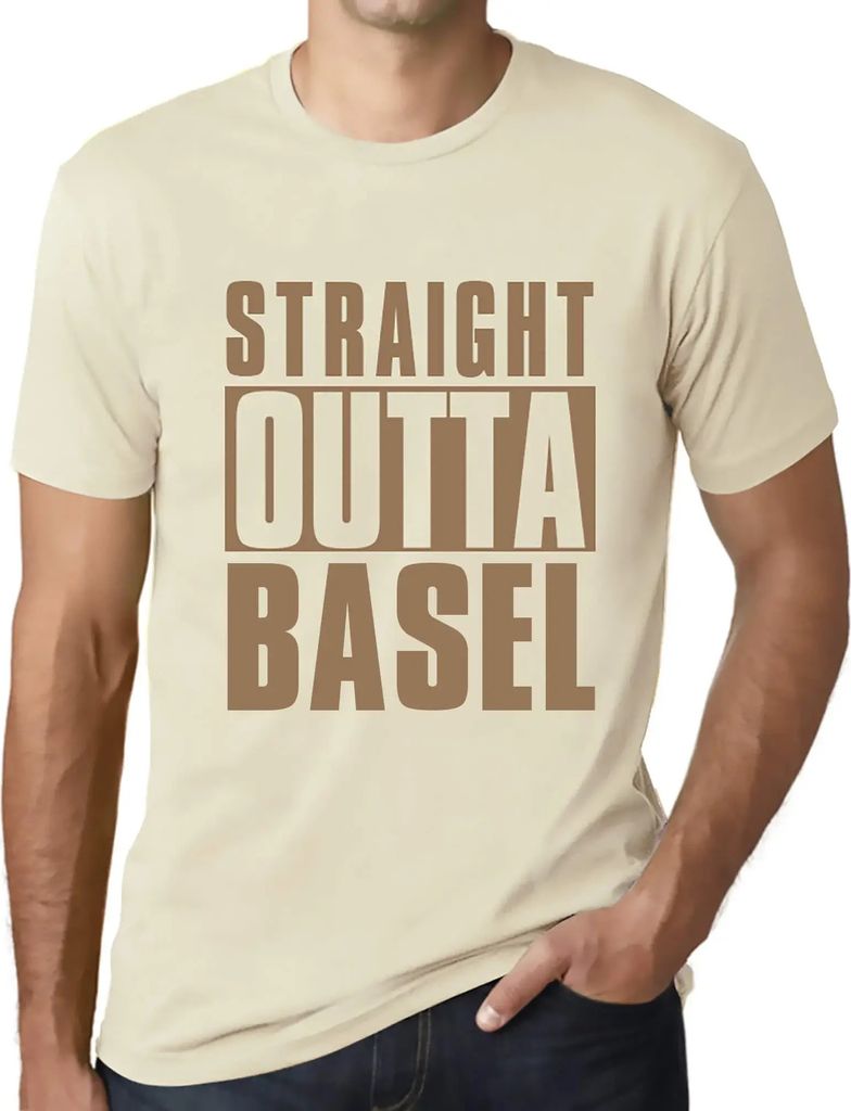 Herren Grafik T-Shirt Direkt aus Basel – Straight Outta Basel – Öko-Verantwortlich Vintage Jahrgang Kurzarm Lustige Druck Geburtstag Geschenk ...