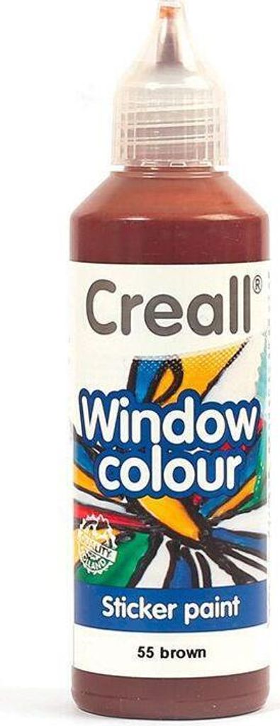 Creall Fensterfarbe Braun – 80 ml