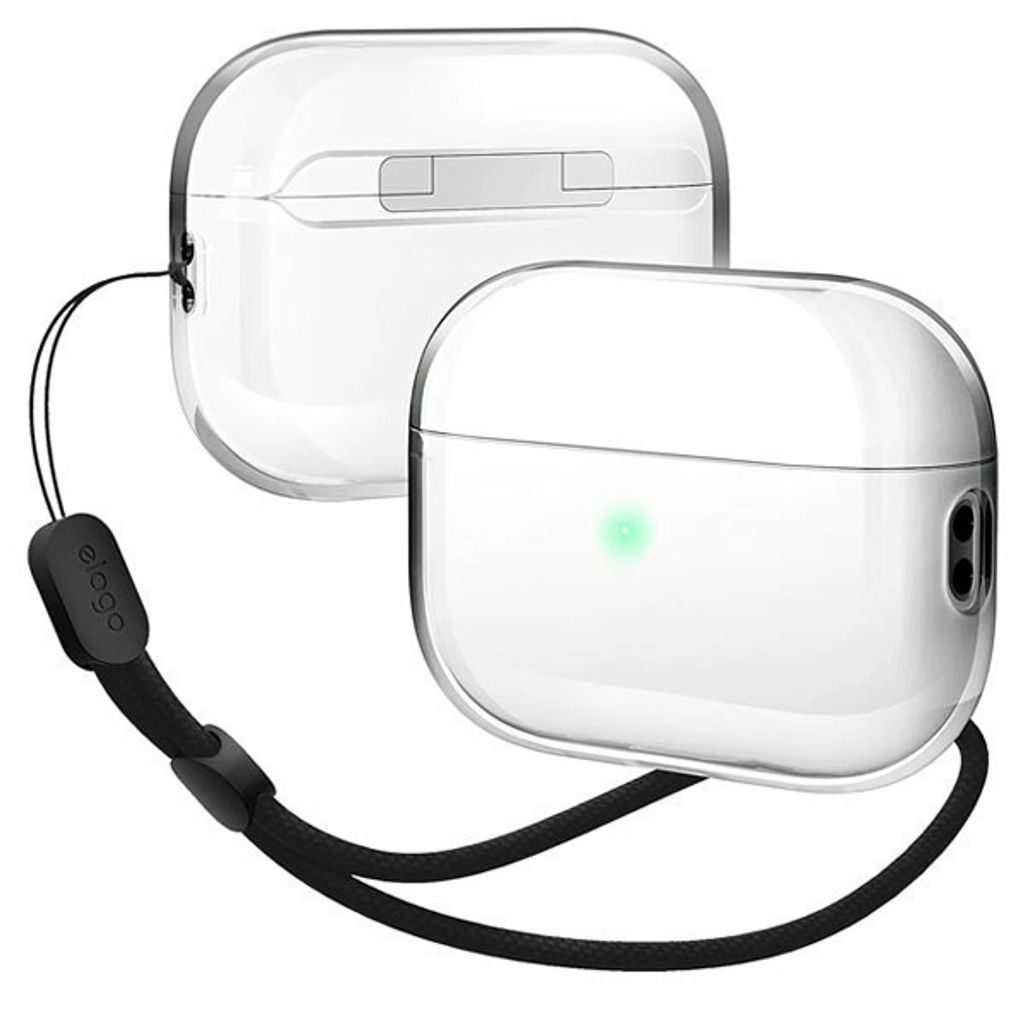 Elago Clear Case mit Nylon-Lanyard für AirPods Pro 2, transparent