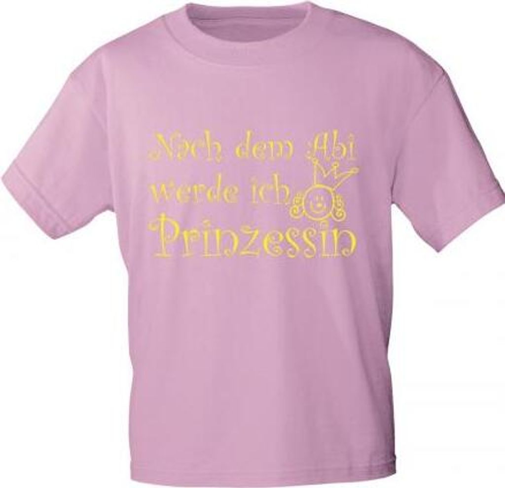 Kinder T-Shirt mit Print - Nach dem Abi werde ich Produktbild 
