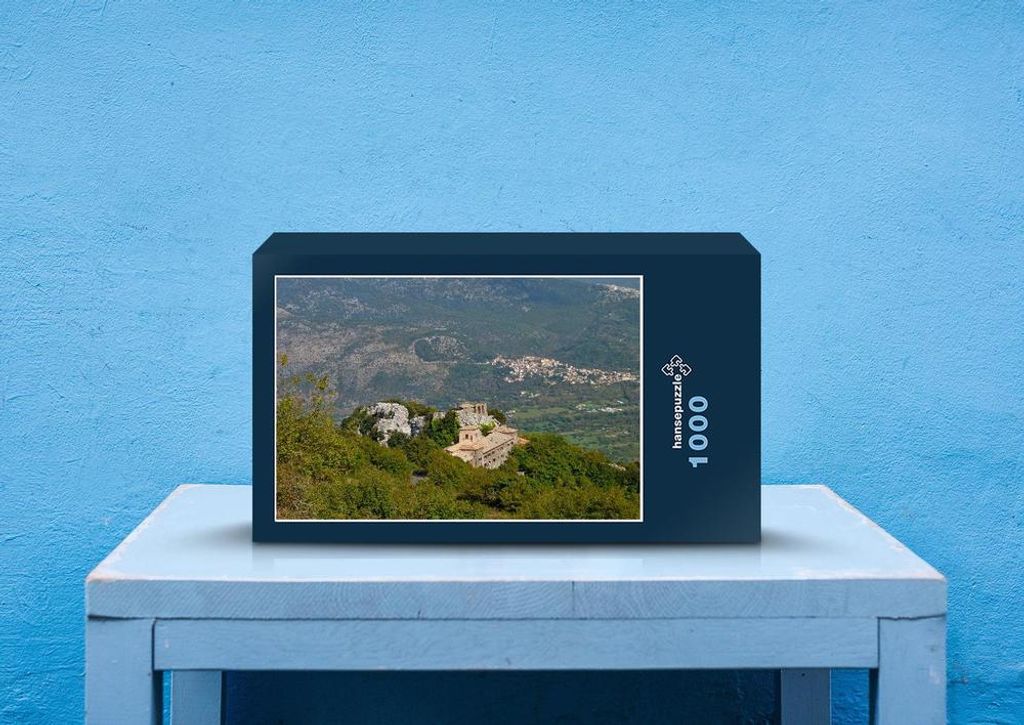 hansepuzzle 60444 - Berglandschaft Puzzle, 1000 Teile, Natur, 60,0 x 46,0cm mit hochwertiger Aufbewahrung, Kartonbox und wiederverschließbarem Beutel