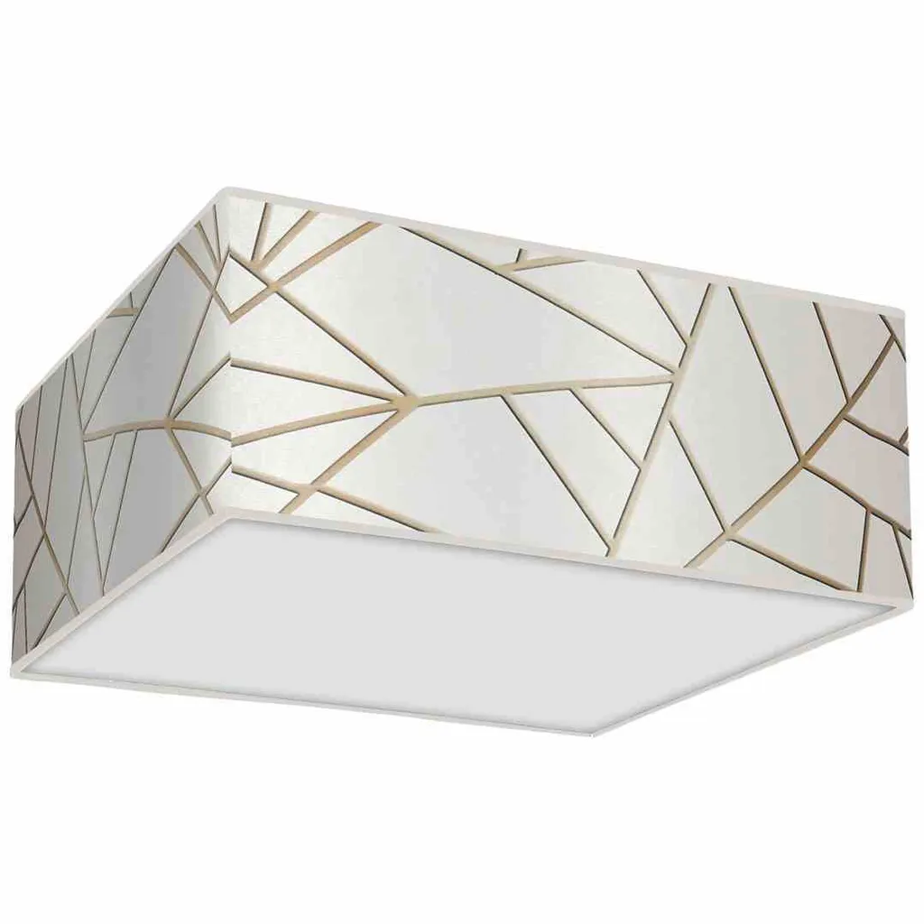 Plafonnier 3x60W ZIGGY MLP7564 Milagro : luminaire design chic noir et or