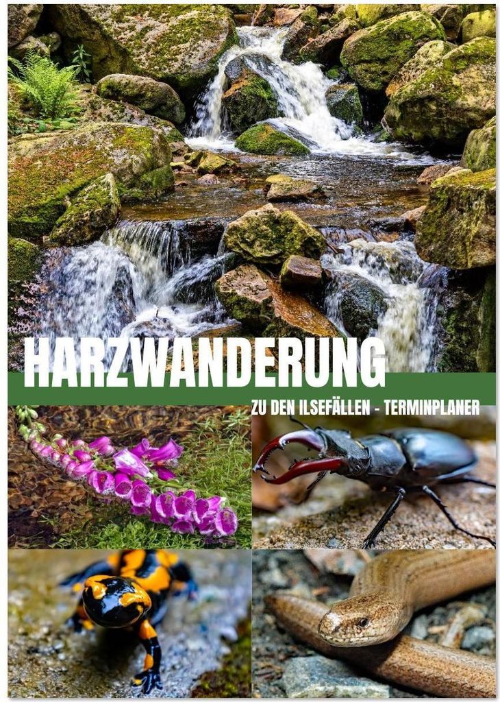 Harzwanderung zu den Ilsefällen - Terminplaner (Tischkalender 2026 DIN A5 hoch), CALVENDO Monatskalender
