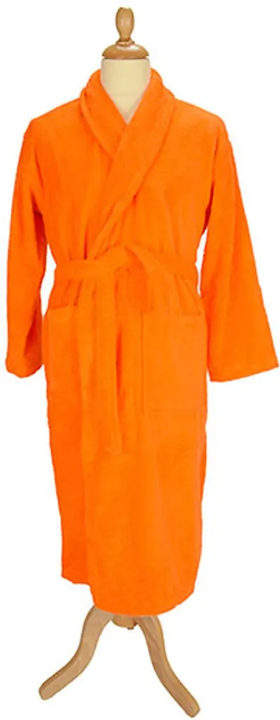 Accappatoio Uomo A&R 025.50 XXL Arancio Brillante | Puro Cotone Oeko-Tex