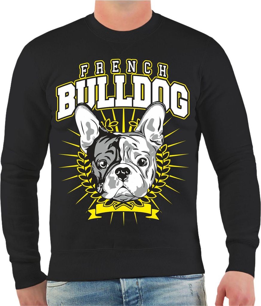 Herren Sweatshirt French Bulldog The Best