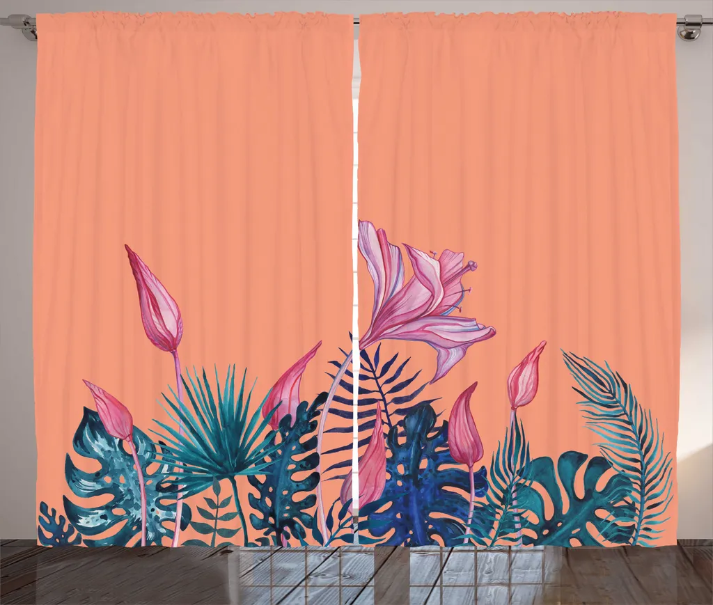 Tenda Universale ABAKUHAUS 280x175 cm - Tessuto Rustico Monstera