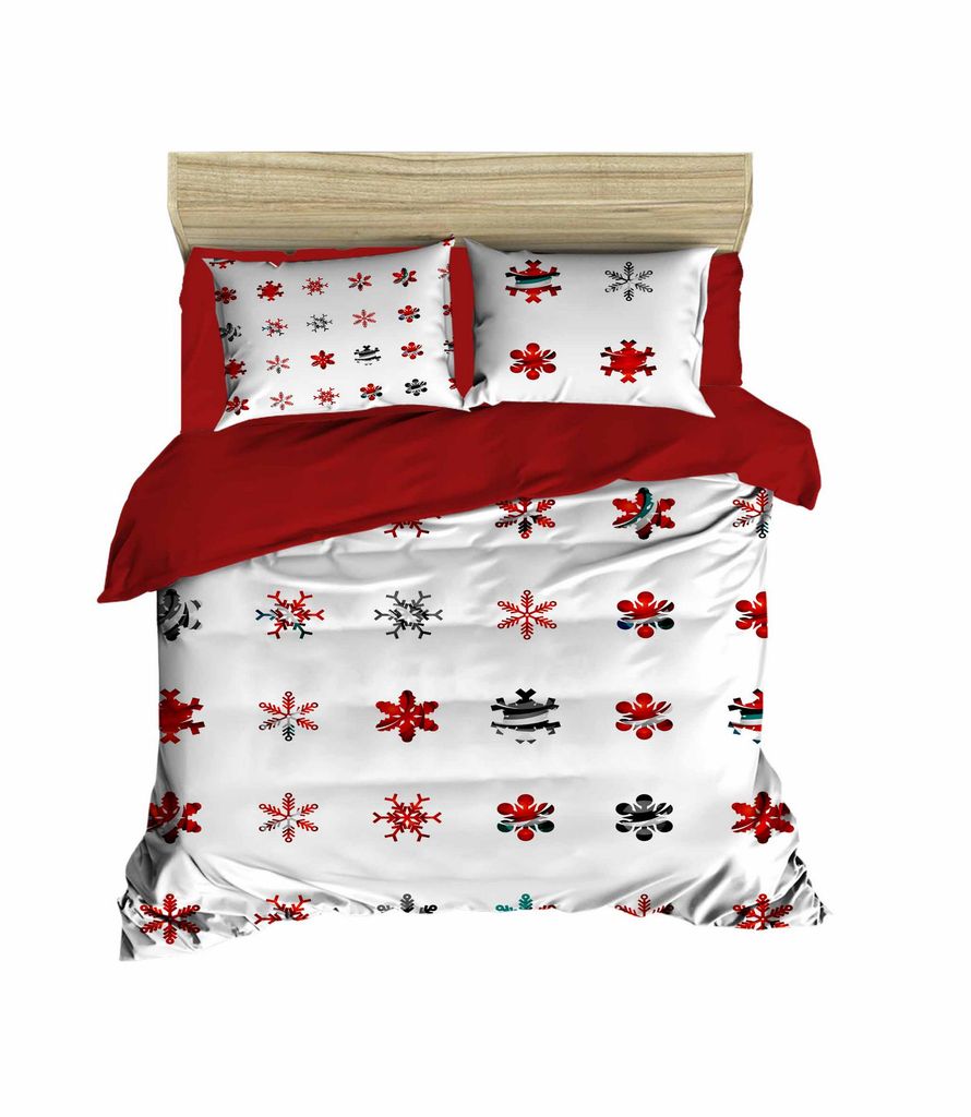 L'Essentiel Linge de Maison, Adal- PRL5127, Rot, Bettdecken, Oberseite der Bettdecke und Kissenbezug: 100% Polyestermikrosatin