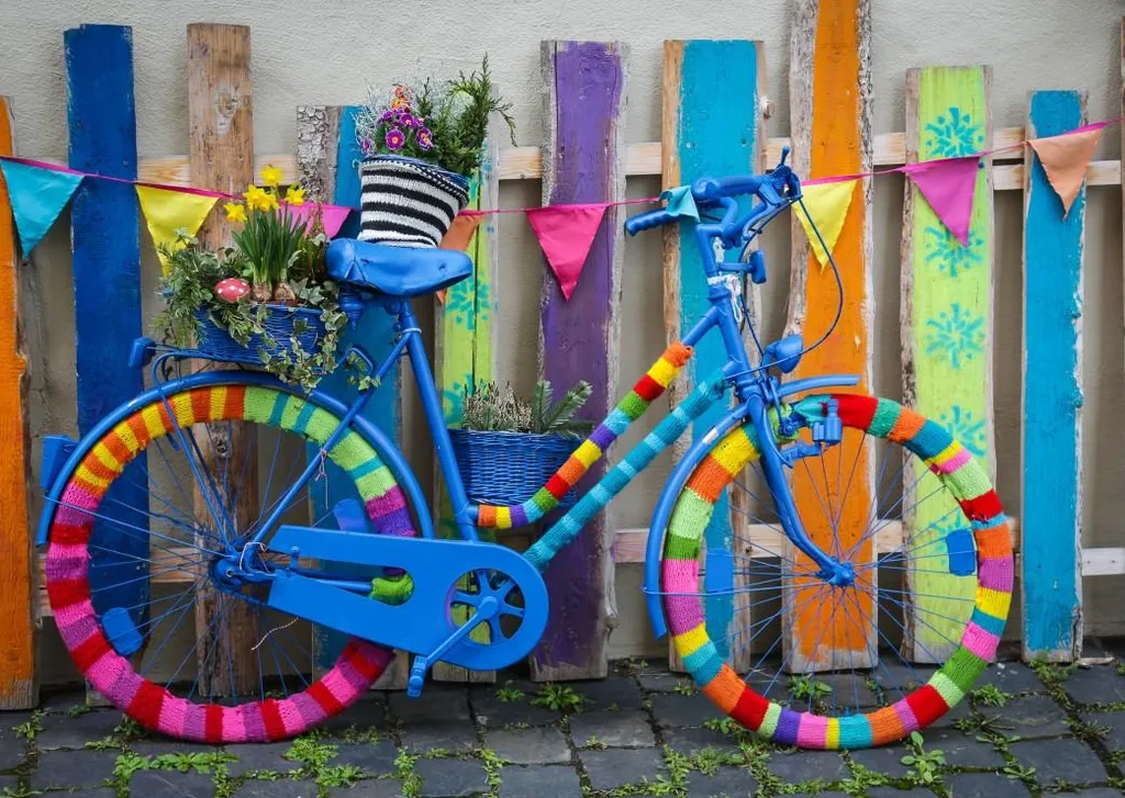 Puzzle Grafika vélo coloré 1500 pièces - Art Photographie - Réf 12894