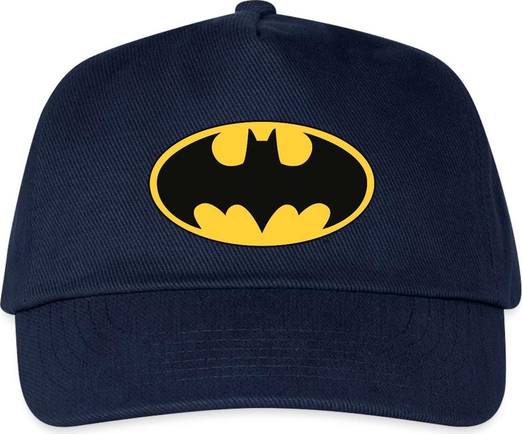 Spreadshirt DC Comics Batman Logo Schwarze Fledermaus Klassisch Kinder Basecap, One size, Navy