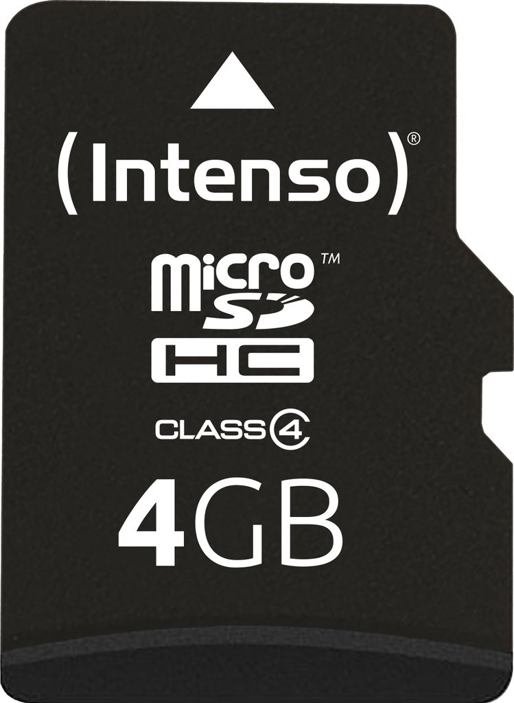 Intenso 4 GB microSDHC Karte Class 4 inkl. SD-Adapter Produktbild 