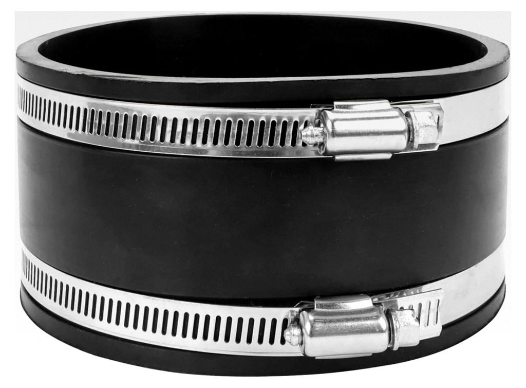 125 mm Flexible Gummimuffe mit zwei Edelstahlschellen für Rohrventilatoren, Kohlefilter, starre Rohre, Stahlrohre