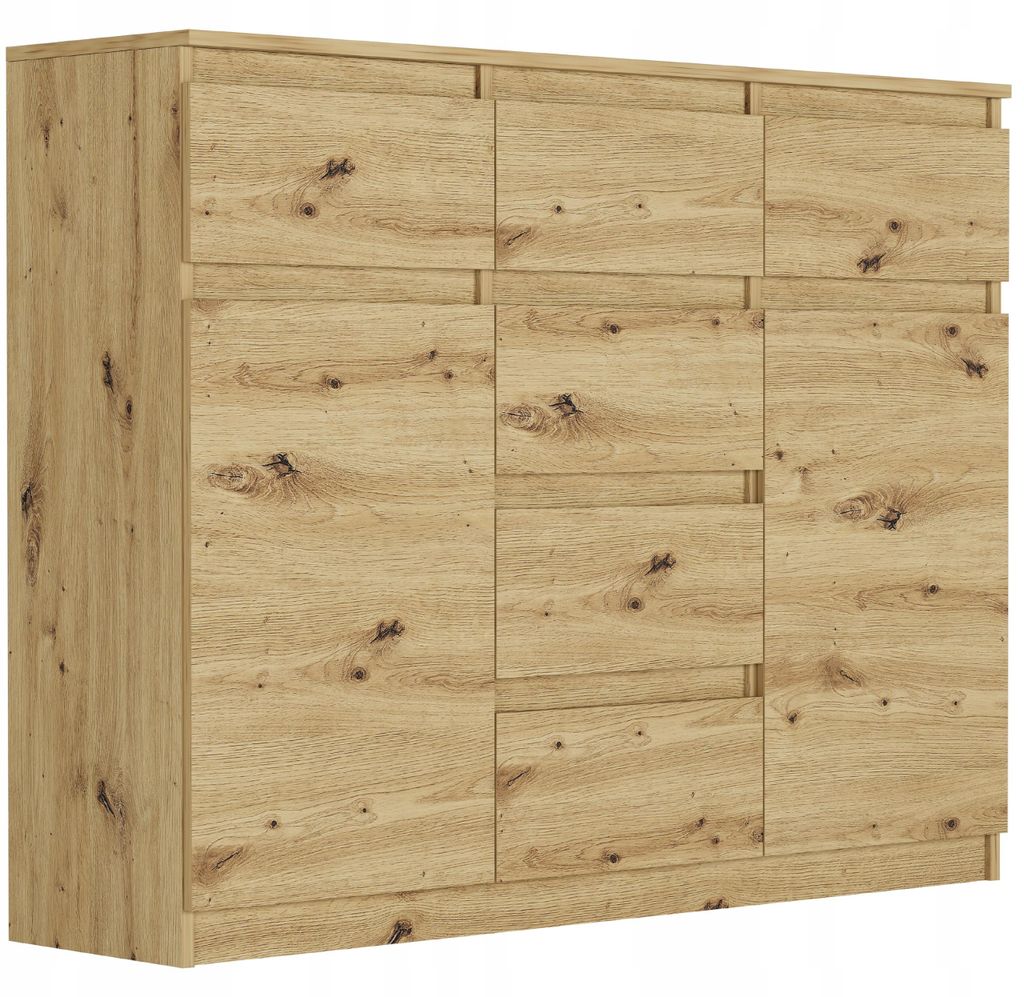 Komoda 120 cm 6 zásuvky 2 dveře skříňka FRAMIRE S-62D Obrázek produktu 