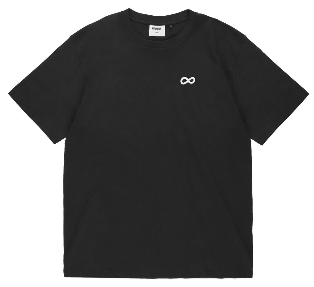 Prosto Big Log Infinity T-shirt KL261MTEE1032, T-Shirt, Herren, Schwarz